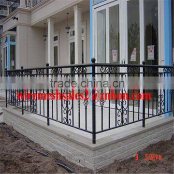 hot sale PVC coated wrought iron fence/steel fence