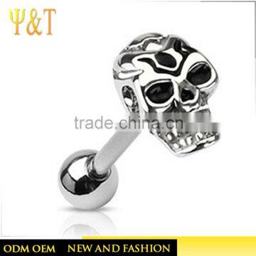 2016 Latest stainless steel skull navel body piercing jewelry rings from china supplier