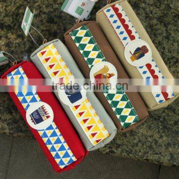 Student Sweet Canvas School Pen Bag Pencil Case Cosmetic Bags Travel Makeup Bags photo-3