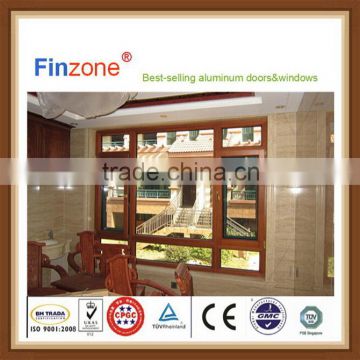 Super quality top sell wooden clad aluminum windows and door