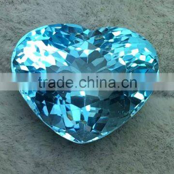 Blue topaz Heart cut loose gemstones
