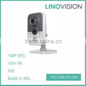 Best Built-in Mic and Speaker 1MP IR Cube Network Camera WIFI Support