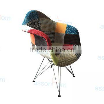Colorful Fabric Dining Chair (Metal Stand)