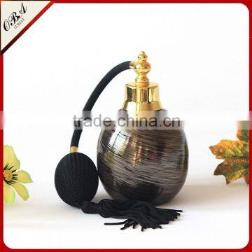 Wholesale unique design 100ml luxury airbag glass perfume bottle & Empty bottle with pump airbag atomizer spray