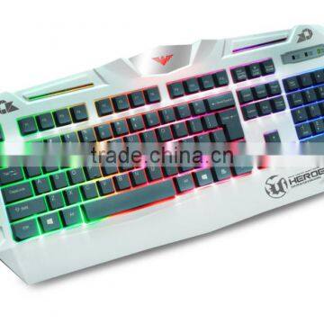 Latest Neon Light Transparent Plastic Gaming Computer Keyboard photo-2