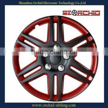 set of 4 abs bi-colour hub cap wheel cover for bus