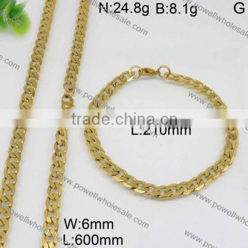 Powell wholesale popular china suppliers 18 carat gold jewelry sets