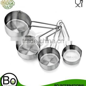 Commercial Quality Stainless Steel 4pcs Measuring Cups and Spoons Combo Set