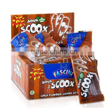 Sour Power SCOOX FASCINI Sugar Coated Cola Flavour Candy Stick photo-2