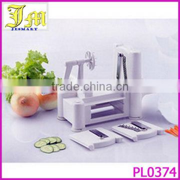 3in1 Vegetable Fruit Turning Spiral Slicer Potato Kitchen Cutter Raw Food Made in China