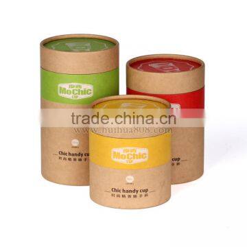 Round tube packaging box printing tea gift box paper
