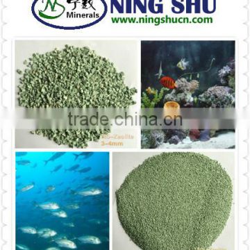 Fish water treatment absorbent natural zeolite/clinoptilolite