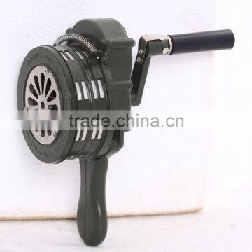 Hand Operated Siren,hand crank siren LK-100 , manual siren ,sirena ,metal sirens,audible alert, alarm hazard