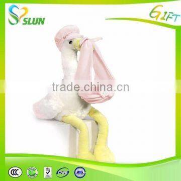 Hot selling new design plush toys for promotion plush stork