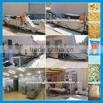 AZEUS Potato chips making machine/frozen french fries production line