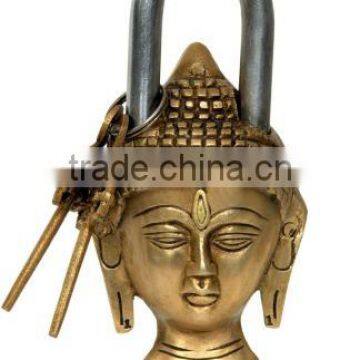 Decorative Indian Antique Brass Buddha Locks