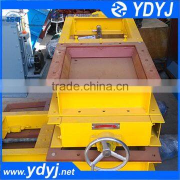 China square manual slide gate valve for pyrite cinder