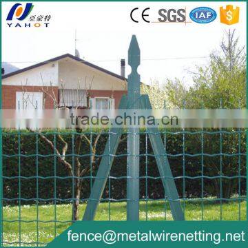 galvanized and pvc coated euro fence mesh with post