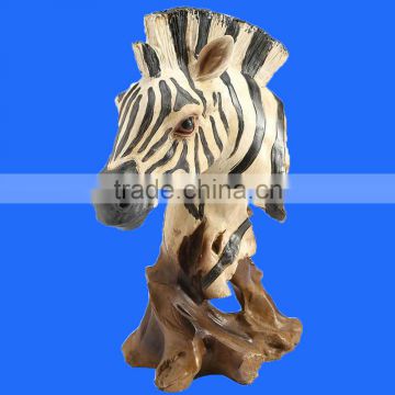 Custom Home Decoration Resin Animal Sculpture Zebra Statues