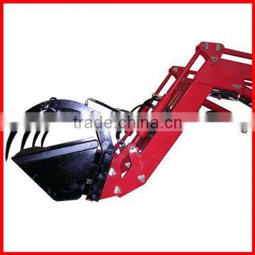 TZ04D front end loader with wood grapple