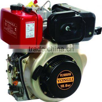 10HP, air-cooled kama diesel engine ,small diesel engine (186FA)