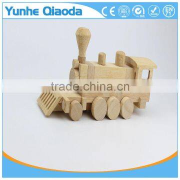 Blockle Srailway Engine 3D Woodcraft Kit Assemble Paint DIY Toys for Kids Adults the Best Birthday Gift photo-4