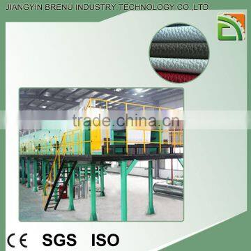 New style pu leather machine line with wet way
