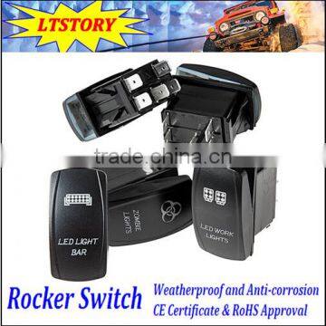 Hot! LED Light bar rocker switch & 12v sealed rocker switch