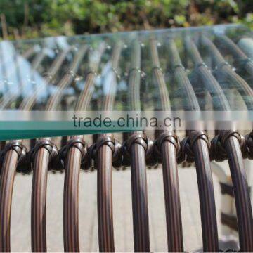 Modern Patio Furniture Aluminum Rattan Garden Wicker Chair With Table photo-6