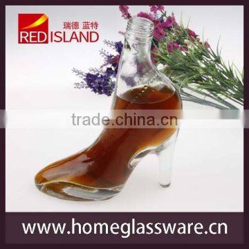 Creative design Shoe shape glass bottles