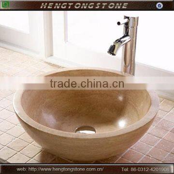 White Marble Stone Bathroom Pedestal Sink photo-6