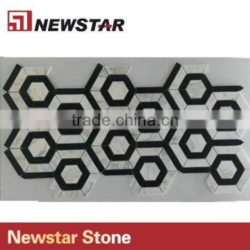 Newstar Cheap Wall Tiles For Bathroom Design Marble Mosaic For Sale photo-4