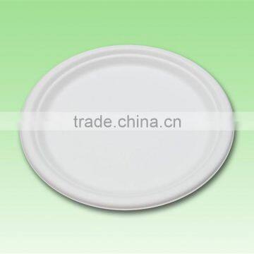 9 Inch Disposable Biodegradable Sugarcane Plates P013 photo-2