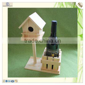 New Design One Bottle Unique Style Wooden Wine Box photo-4