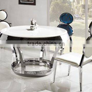 TH282 New Design Round Marble Top Dining Set photo-4