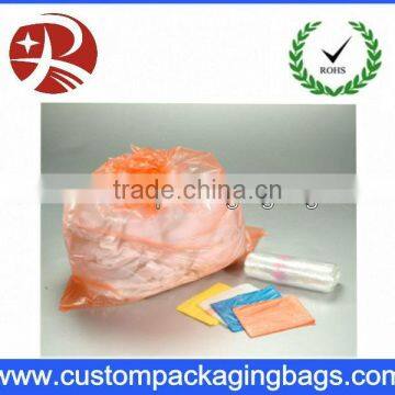 Hot water soluble plastic laundry bags