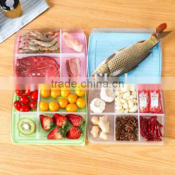 Wholesale Stock Small Order Kitchen Plastic Food Seal Crisper Box