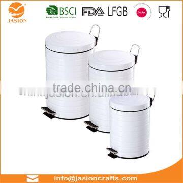 3 Litre Pedal Trash Bin White Foot Pedal Bin With Lid For Easy Opening Closing Dustbin photo-4