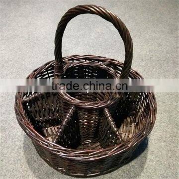2016 New Design High Quality Wicker Wine Bottle Basket photo-2