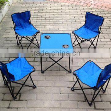 Outdoor Folding Chair and Tables Set photo-2