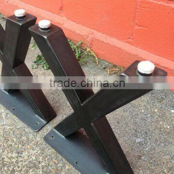 New Style 16 Inch X Shape Iron Metal Park Bench Leg for Sale photo-4