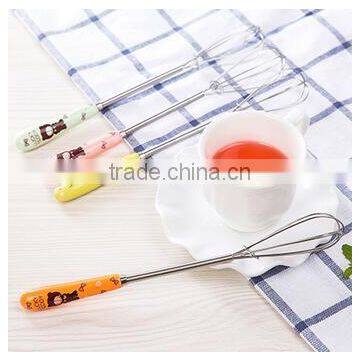 Manual Egg Beater Mini Egg Beater Matcha Whisk Wire Whisk Tea Whisk photo-5