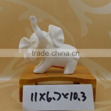 factory sale ceramic elephant figurine for home decoration