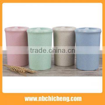 Good Quality Health Bathroom Toothbrush Holder Wheat Straw Toothbrush Holder photo-2