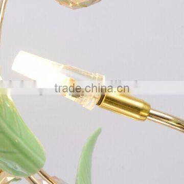 Noble Elegant Italian Style Green Porcelain Floral Nightstand Table Reading Lamp BF12-04284a photo-6
