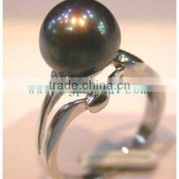 Rose Purple Seawater Tahitian Pearl Ring photo-5