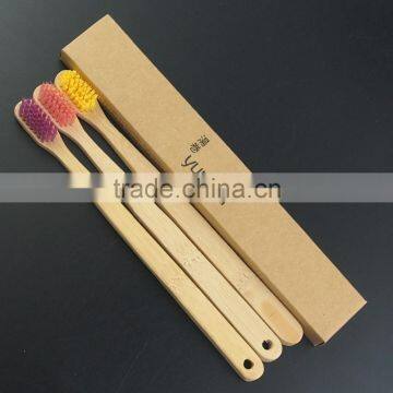Healthy Care Type Bamboo Toothbrush Single Eco Friendly Packing Toothbrush photo-4