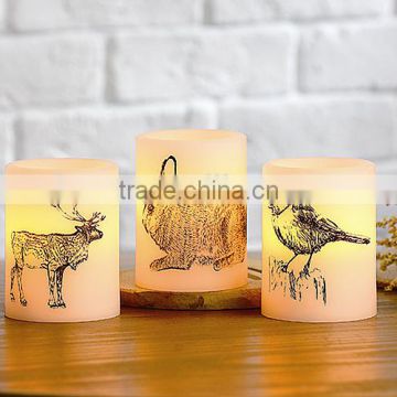 Animal&Insect Decorative LED Flameless Pillar Candles