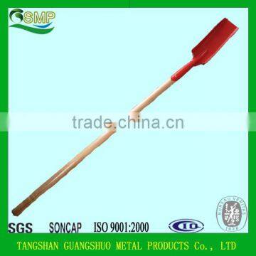 South American market wooden handle steel garden shovel