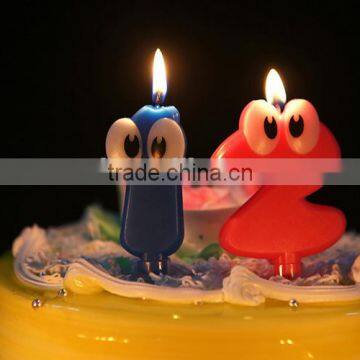 Eye Arabic Numbers Shape Birthday Candle for Children Celebration photo-2